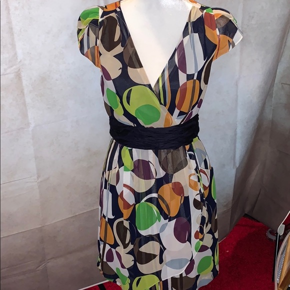 Beautiful Silk Casual Dress w/Pockets Sz 2 - Picture 1 of 9